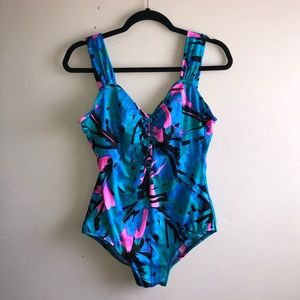 Vintage Maxine of Hollywood one-piece swimsuit